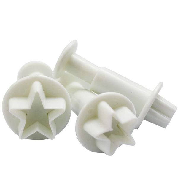 

3pcs mini star fondant cake decoration biscuit cookies diy mold