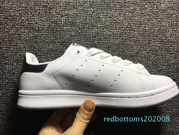 

новый стан кузнец обувь 2019 классические ботинки оптовой качества высокой кузнец мужчины белые ботинки вскользь женщин кожи случайные плоск, Black