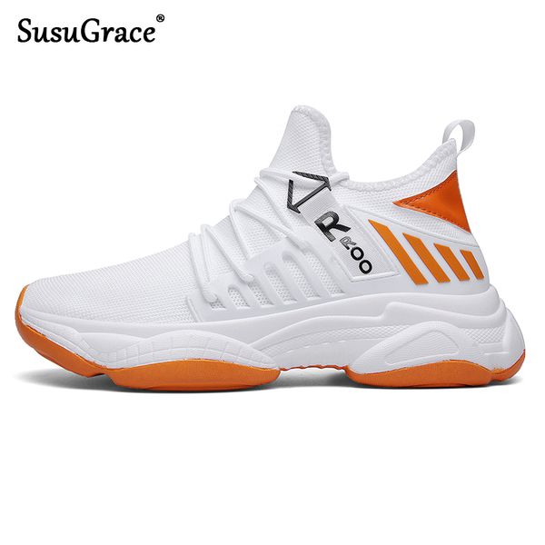 

susugrace 2019 autumn men sneakers running shoes lightweight sneakers breathable mesh jogging footwear walking athletics shoes