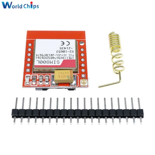 Freeshipping 10 Stücke Mini Kleinste SIM800L GPRS GSM Modul MicroSIM Kartenkern Wireless Board Quad-band TTL Serielle Schnittstelle mit Antenne für Arduin