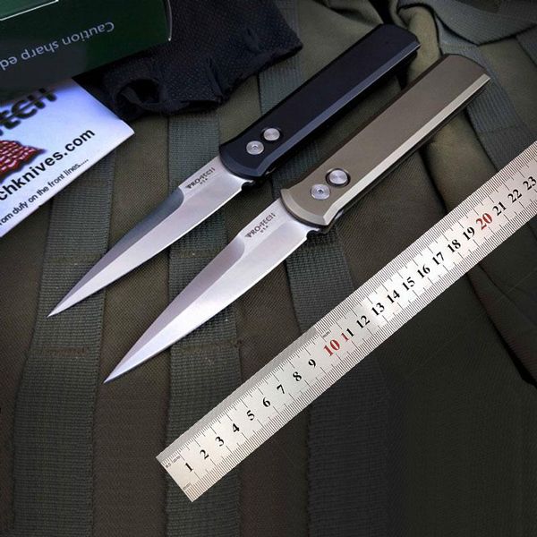 

Protech THE GODFATHER 920 auto knife floding knife self defense hunting pocket knives tactical knives CNC 6061-T6 Aviation Aluminum handle