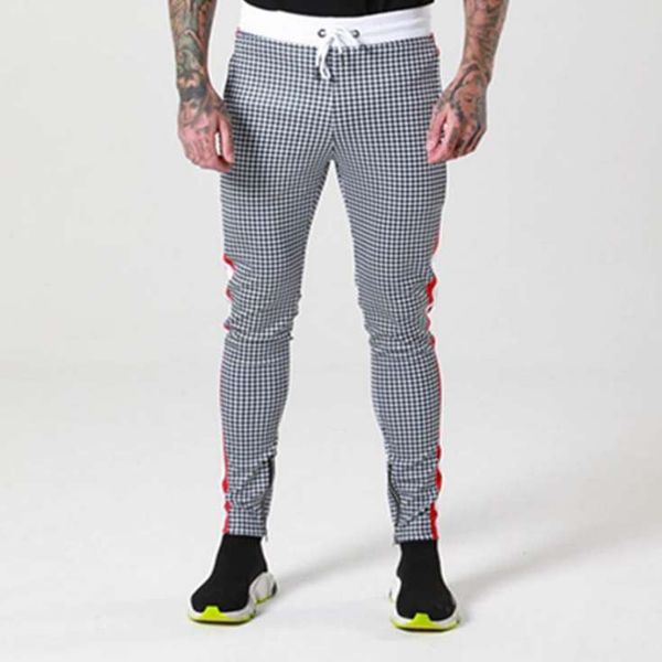 

causal men joggers men sportwear mens comfortable training pants plus size new fashion, Black