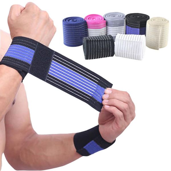 

2 pcs weight lifting sports wristband gym fitness wrist wraps bandage training brace safety hands bands high quality