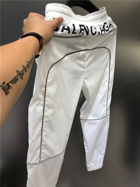 

19 luxuriou brand de ign bb reflective letter ela tic wai t track trou er men women ca ual port jogger weatpant outdoor pant