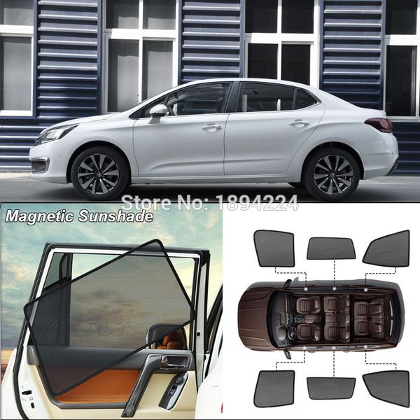 

car full side windows magnetic sun shade uv protection ray blocking mesh visor for c4l 2016