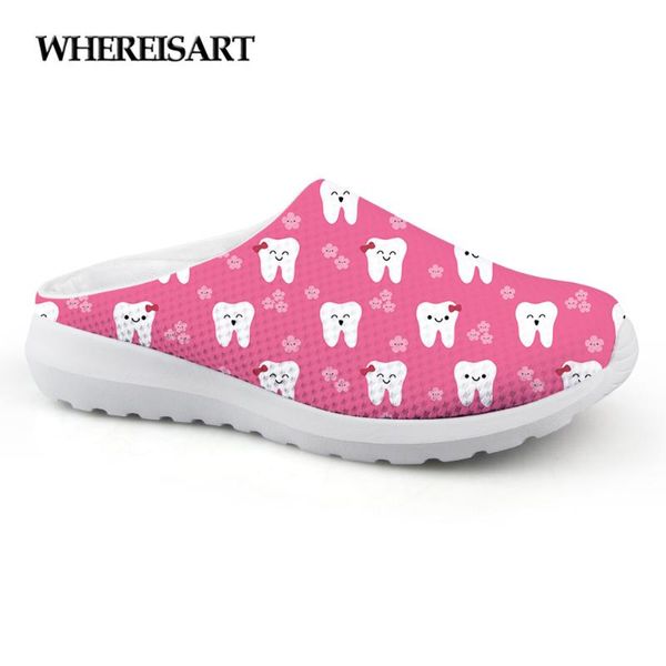 

whereisart 2020 women sandals flat shoes women ladies happy teeth and flowers prints sandals pink dropshipping zapatos de mujer, Black