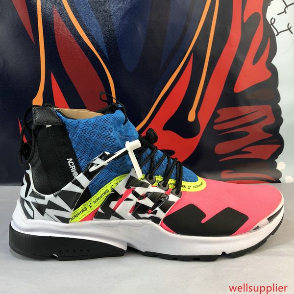 

2019 акроним x presto mid v2 мужчины кроссовки racer pink прохладный серый darts street дизайнер кроссовки камуфляж граффити обувь