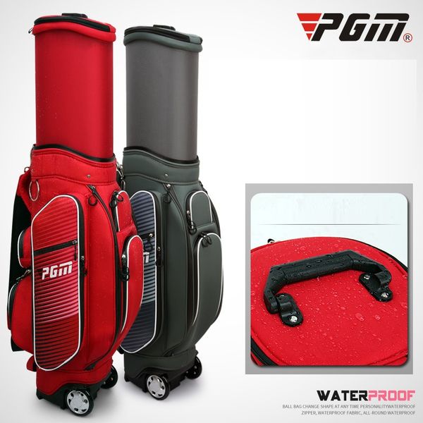 

pgm golf ball pack hard shell expansion tugboat waterproof ball pack retractable stand caddy golf cart bags d0480