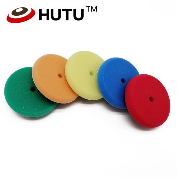 

5pcs 4" polishing buffing pad 100mm mix colors kit for 3 inch backing plate ro/da/air polisher polyester sponge polish pads