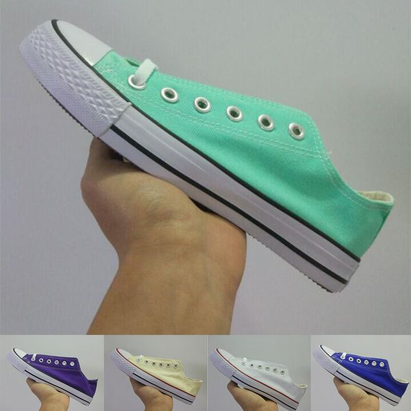 

With Box Classic All Stars Canvas Shoes 2019 Mens Womens Red Black Green Low Flat Bottoms Fashion Designer Casual Trainers Sneakers Shoes