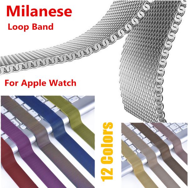

Milane e loop trap band for apple watch 1 2 3 4 38mm 42mm magnetic bracelet for iwatch watchband