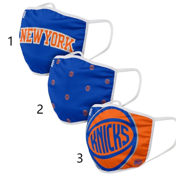 

new york knicks men women foco cloth face covering 3-pack pm 2.5 filter, Black