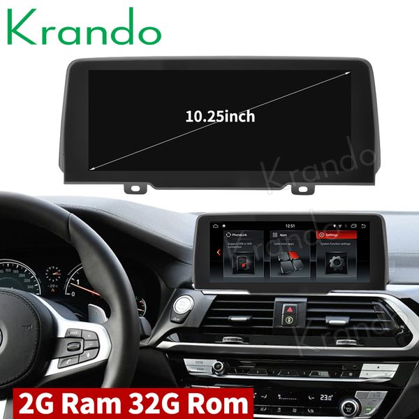 

krando android 9.0 10.25'' car monitor navigation for bmw x3 x4 g01 g02 2018+ evo car audio multimedia system player car dvd