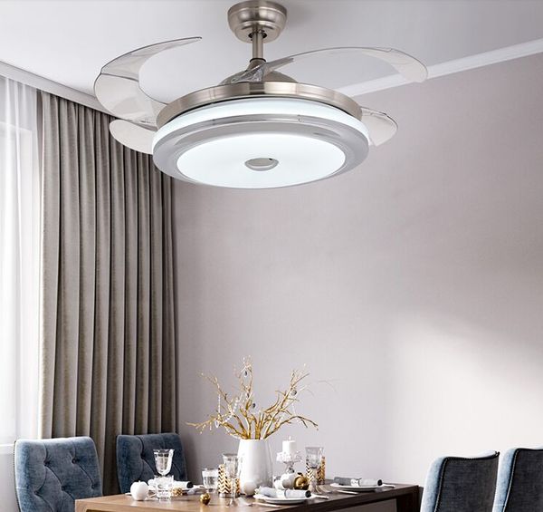 2019 42 Inch Ceiling Fans Lighting Remove Control Invisible Fan