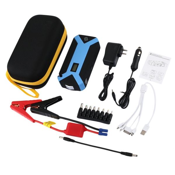 

12v 82800mah dual usb output car jump starter portable car charger power bank emergency with flash light battery power supply