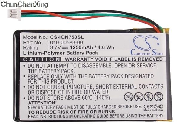 

cameron sino 1250mah battery 010-00583-00 for garmin nuvi 750, 755, 755t
