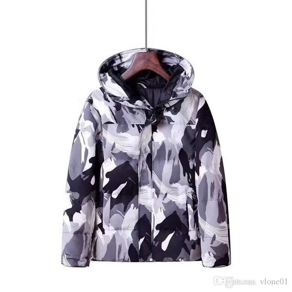 

мода мужская гусиный пух дизайнер зимняя куртка куртка мужчины женщины высокое качество дизайнерская куртка пальто мужская зимняя верхняя од, Black