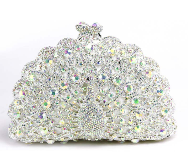 

rhinestones women evening bag flower clutch bag party wedding handbags female pochette prom purse crossbody bags female