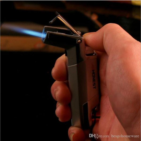 

Windproof Lighter Zinc Alloy Fire Torch Welding Lighter Outdoor Party Barbecue Adventure Birthday Gifts Lighter Key Ring - No Gas BH1889 ZX