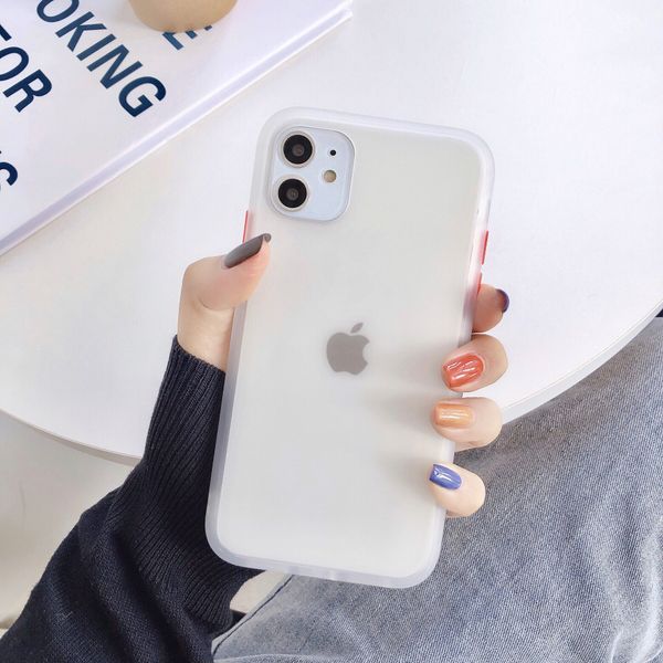 

2019 factory wholesale mobile accessories for iphone xs max skin case matte texture phone cover pc+tpu frosted phone case