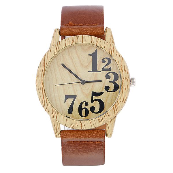 

2017 new coming wood women watches retro casual vintage men leather quartz clock woman fashion simple face wooden dress watch, Slivery;brown