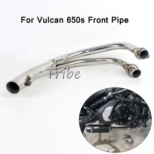 

51мм полный системы мотоциклов выхлопных труб глушитель модифицированная передняя slin 0n труба самокат для vulcan s650 vn650 en650 s в.н. e