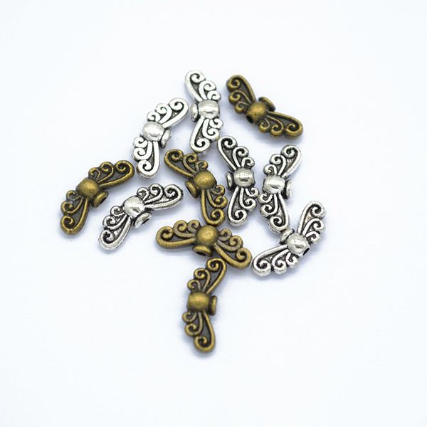 

250pcs butterfly charms diy jewelry making pendant fit bracelets necklaces earrings handmade crafts silver bronze charm, Bronze;silver