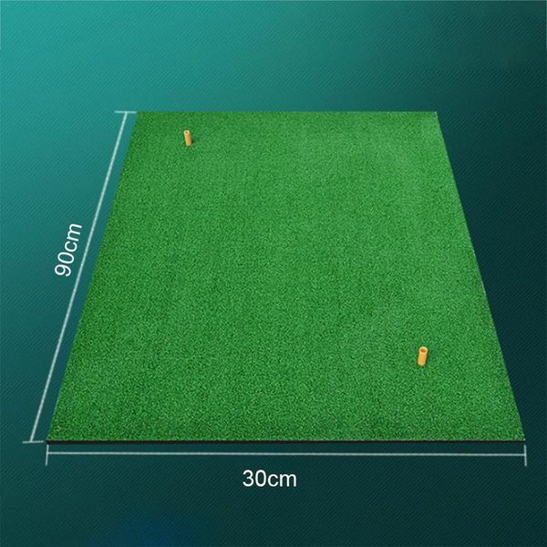 

indoor backyard golf mat training hitting pad practice rubber tee holder grass mat grassroots green 30x90cm golf training tools