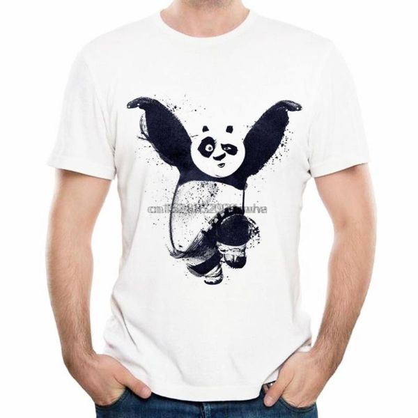 

мужчины хлопок po panda человек футболка женщин тенниска, White;black