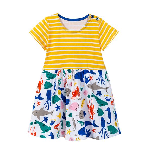 

little girl dress trends spring summer casual cotton applique tunic dress shirt kids dresses for girls children clothing, Red;yellow