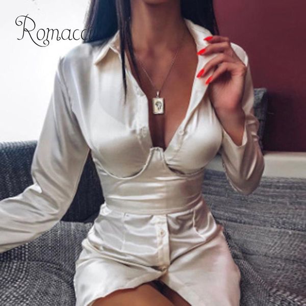 

fashion blouse women autumn solid color women shirts lacing up belt turn-down collar long sleeve buttons pocket ladies, White