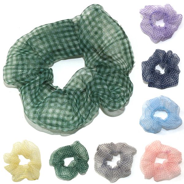 Organza Soft Elastic Hair Bands Scrunchie Sweet Chiffon Hair Ties