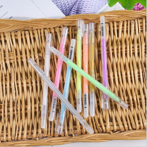 

9-colors high gloss pastel neutral pen set diy album greeting card invitation black card special pastel painting pen