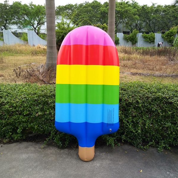 

currently available retail environmentally friendly pvc inflatable color sucker floating bed, thick inflatable cream flo, Red;blue