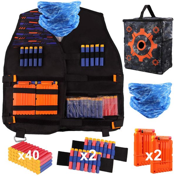 

tactical sets compatible with elite n-strike series for nerf gun refill darts target pouch storage bag wristband bullets clips