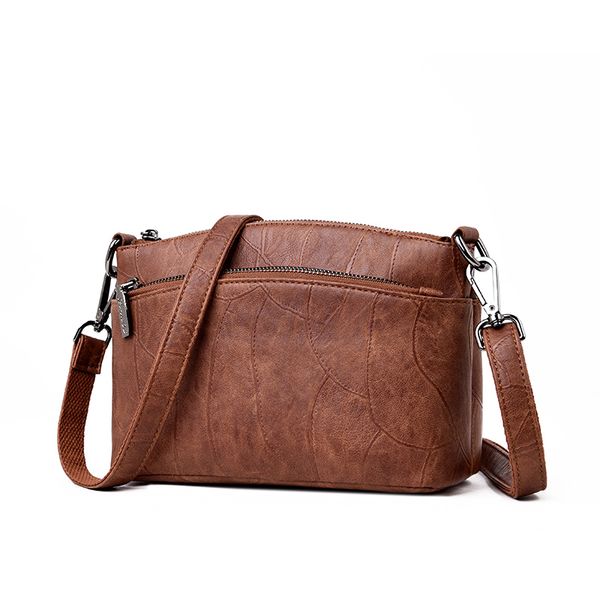 

vintage fashion crossbody bags for women 2020 women leather handbags shell shape soft ladies shoulder bags