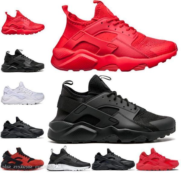 

дизайнерская обувь huarache 1.0 4.0 мужчины женщины кроссовки тройной черный белый красный huaraches мужские кроссовки спортивные кроссовки