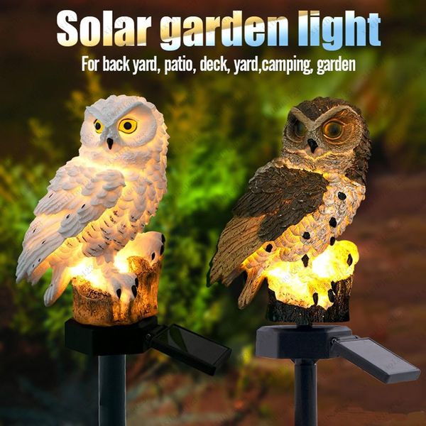 

arrival solar-powered lawn lamp home garden creative solar lamps led garden lights solar owl shape night lights ing