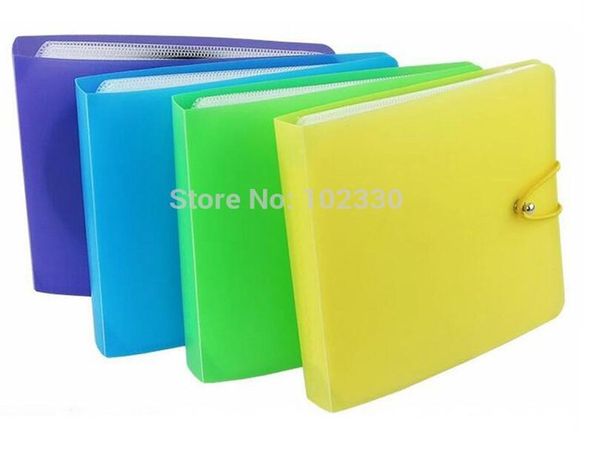 100pcs 12 Plastic CD DVD Disco Duplo Sleeve Case Titular Armazenamento Limpar Pacote Para Car Homde Escritório de armazenamento de viagem