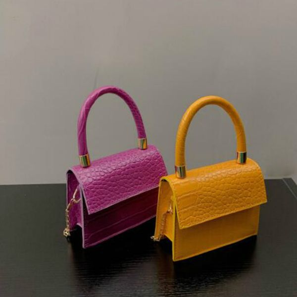 

2020 ins alligator shoulder bags mini women chain crossbody bag small ladies shipping flap plain handbags