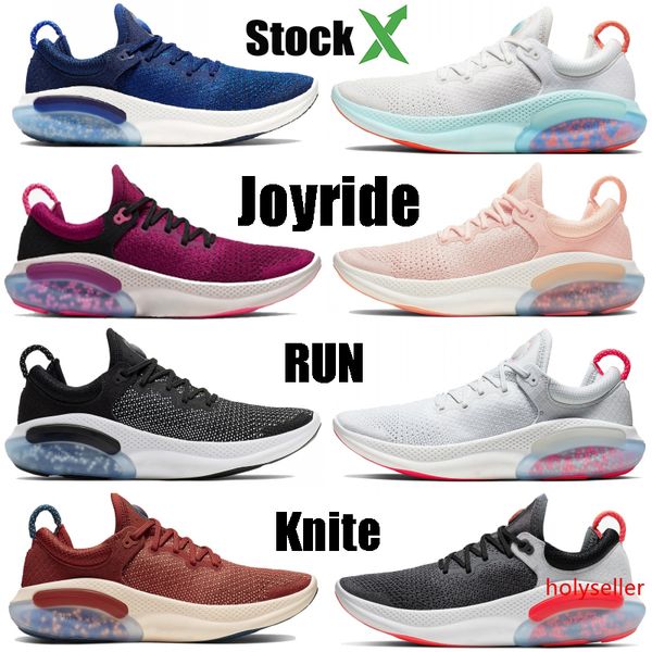 

2020 mens designer joyride running shoes run knite racer blue bleached coral university red white sail gray pink womens sport trainers 36-45