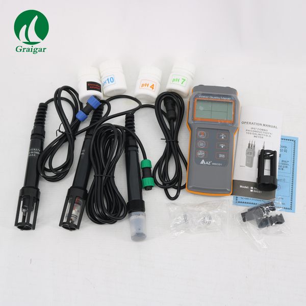 

upgrade az86031 ph meter conductivity or salinity or tds dissolved oxygen and temperature 50 pieces membrane caps