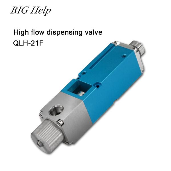 

qlh-21f high flow ejector dispensing valve increase flow thimble type single liquid silicone uv valve