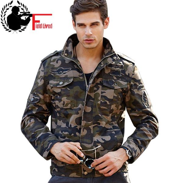 

camouflage jackets coat mens army winter jackets men coats cotton thick velvet 2019 bomber jacket men m-6xl, Black;brown