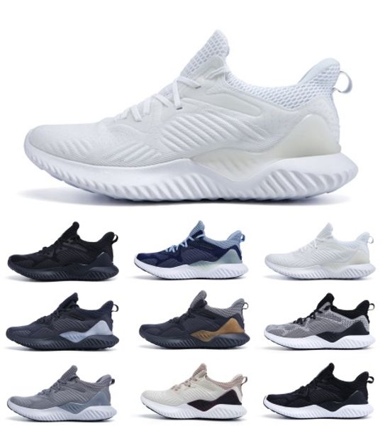 

2019 new alphabounce beyond racer marbles shark outside running shoes black grey white alpha khaki bounce designer shoes 36-45