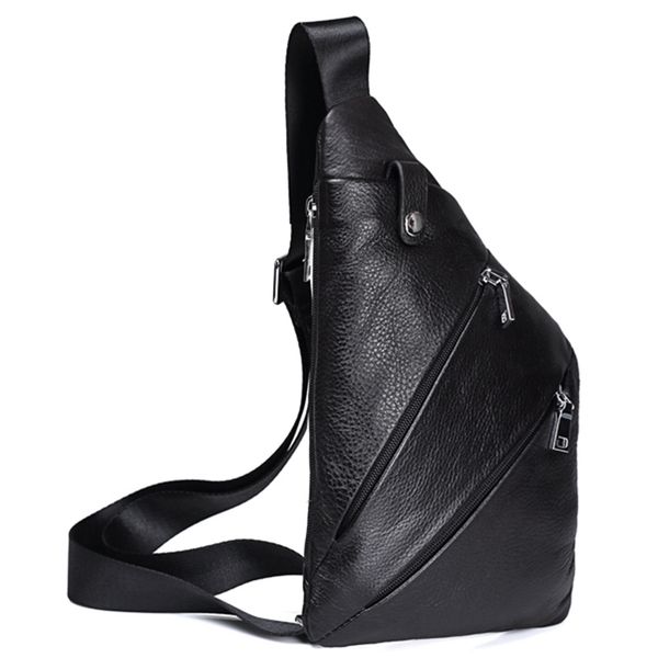

genuine leather men chest bag fashion crossbody bag men messenger bags cow leather travel pack for male shoulder