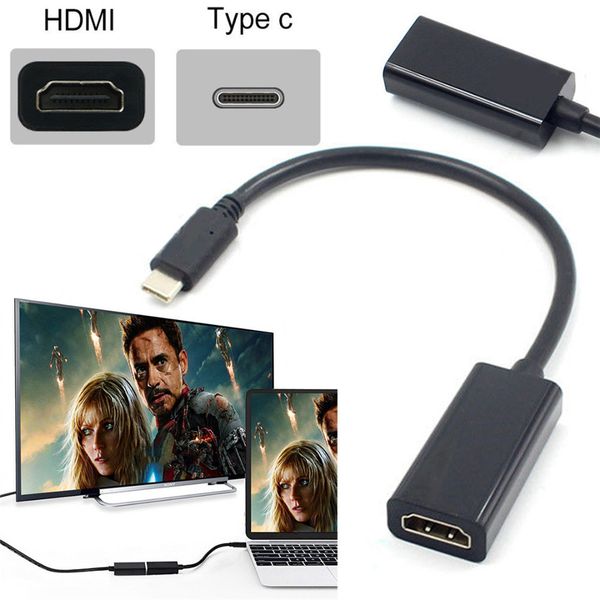 

U b c type c to hdmi 4k 60hz adapter 3 1 male to hdmi female cable adapter audio converter for am ung 9 8 plu htc huawei