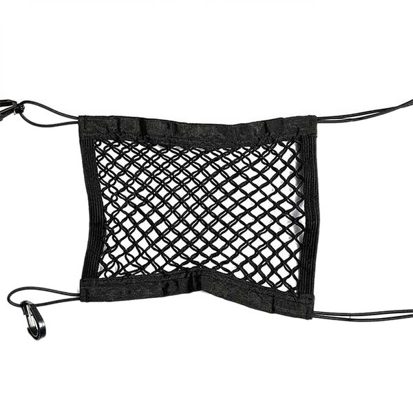 

car front seat storage block net pocket universal double storage net bag