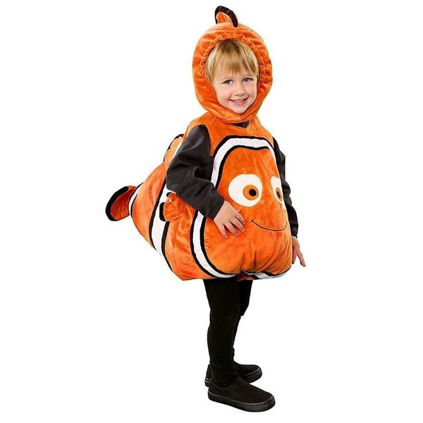 

findingoriginal clownfish from animated film little baby fishy halloween cosplay costume age 2-7 years, Black;red