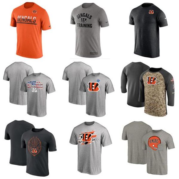 

cincinnati style men bengals salute to service pro line by fanatics branded iconic color blocked t-shirt-red white gray black01, Blue;black